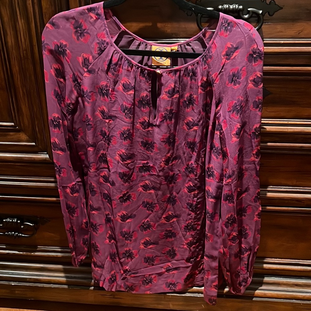 Tory Burch purple blouse